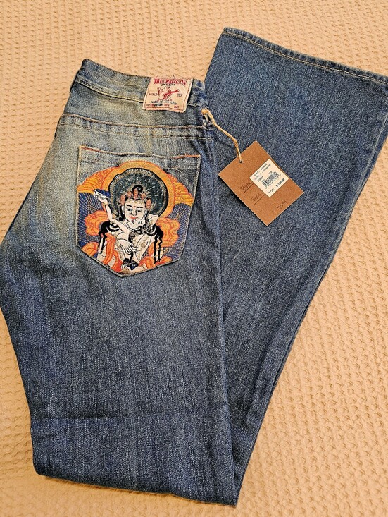 True Religion Denim - 🔥 TRUE RELIGION Y2K SUN KAMA SUTRA BOBBY BOOTCUT JEANS | SIZE 29 | NWT 🔥 RARE